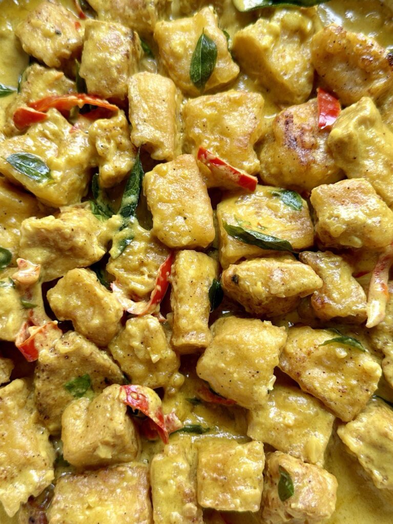 Vegan Salted Egg Yolk Tofu